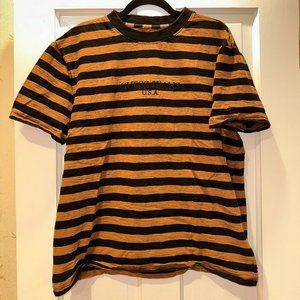 Guess Jeans Striped Black/Brown Medium Shirt